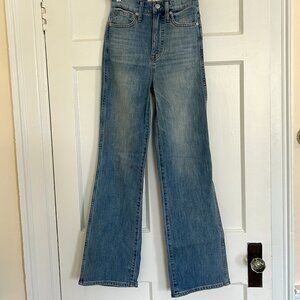Madewell 11" High-Rise Flare Jeans (Arbordale Wash - Size 24)